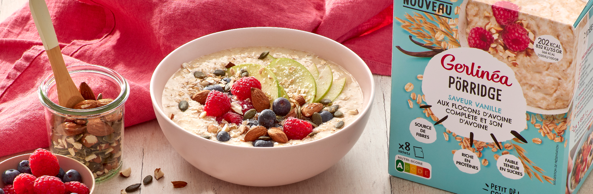 Porridge aux petits fruits rouges 