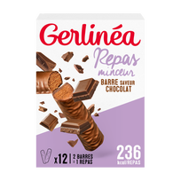 Barres repas saveur chocolat