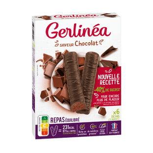 GERLINEA Barres repas saveur chocolat