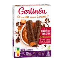 GERLINEA Barres repas saveur caramel