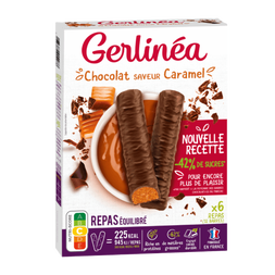 GERLINEA Barres repas saveur caramel