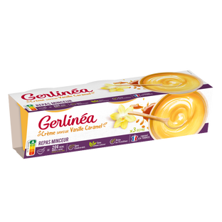 GERLINEA Coupelles crème saveur vanille caramel