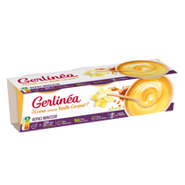 GERLINEA Coupelles crème saveur vanille caramel
