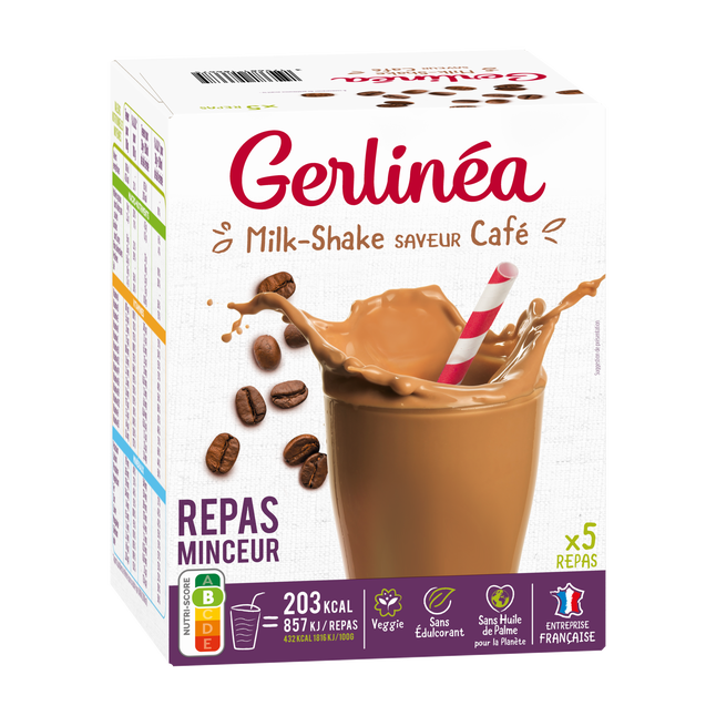 Gerlinéa Mon Repas à boire Saveur café frappé 4x236 ml - Redcare