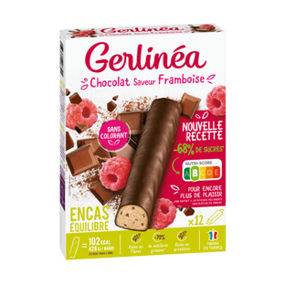 GERLINEA Barres encas chocolat framboise