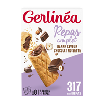 Barres fourrées chocolat saveur noisette