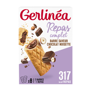 Barres fourrées chocolat saveur noisette