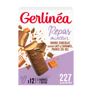 Barres repas chocolat & caramel pointe de sel