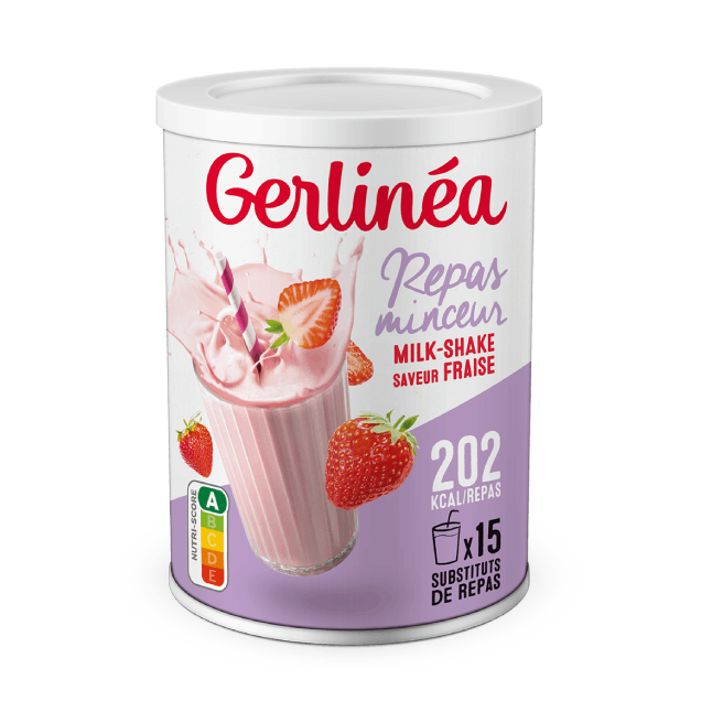 Milkshake Minceur Fraise - Boisson Substitut Repas Minceur