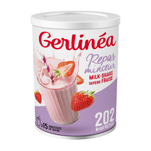 Milshake Fraise Substitut de repas minceur Gerlinéa