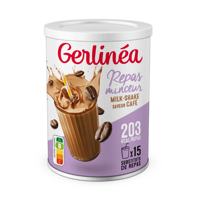 Repas minceur milk-shake saveur café - GERLINEA - 450 g