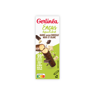 Barres Bipack saveur Chocolat noir et blanc