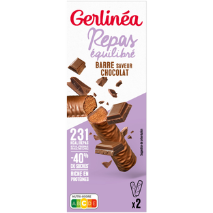 GERLINEA Barres Bipack saveur Chocolat