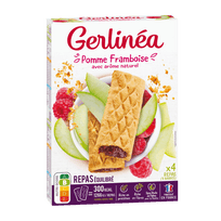 GERLINEA Barres fourrées pomme framboise
