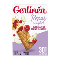 Barres fourrées pomme framboise