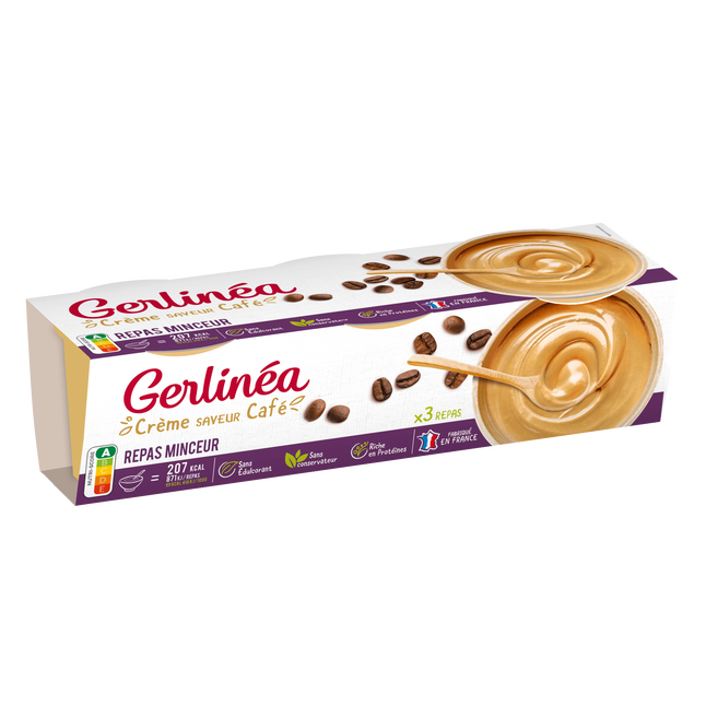 Coupelle repas minceur Crème café GERLINEA