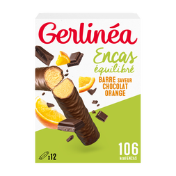 Barres encas chocolat orange
