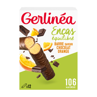 Barres encas chocolat orange