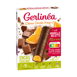 GERLINEA Barres encas chocolat orange