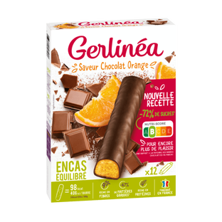 GERLINEA Barres encas chocolat orange