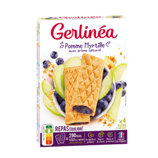 GERLINEA Barres fourrées pomme myrtille