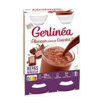 GERLINEA Repas à boire saveur chocolat x4