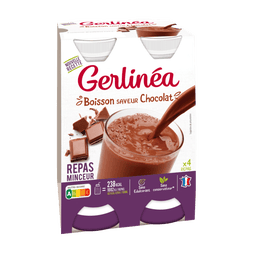 GERLINEA Repas à boire saveur chocolat x4