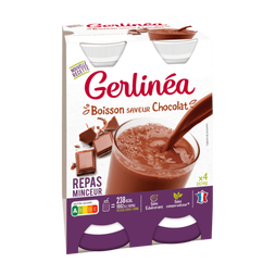 GERLINEA Repas à boire saveur chocolat x4