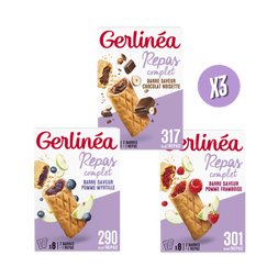 Pack Barres Fourrées - Repas Complet Multi-saveurs x3