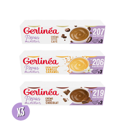 Pack Coupelles Crèmes Repas Minceur - Multi-saveurs x3