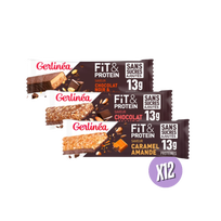 Pack Barres Protéinées Fit&Protein - Multi-saveurs x12