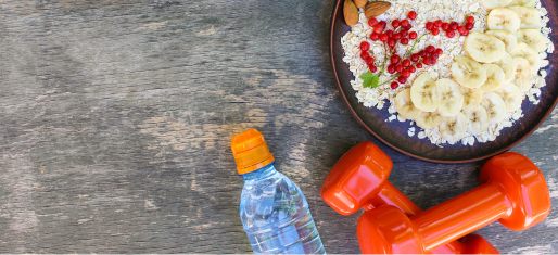 Bowl de fruit avec altere et bouteille