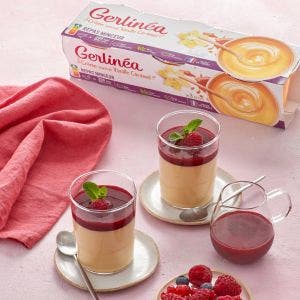 Panna Cotta avec crème vanille caramel Gerlinéa