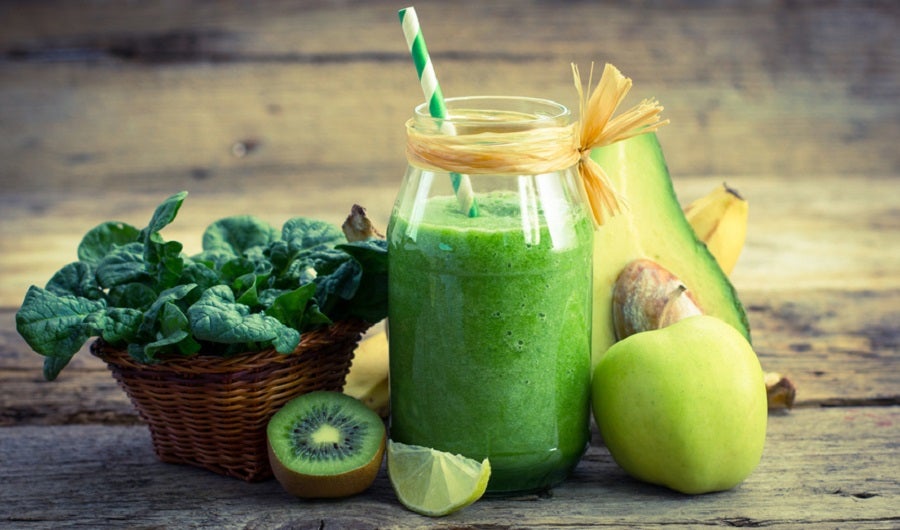 smoothie green kiwi avocat epinard pomme