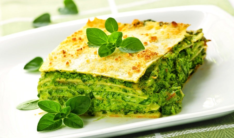 lasagnes aux légumes verts